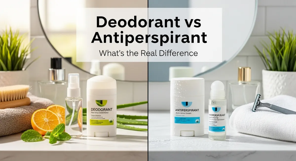 Deodorant vs. Antiperspirant