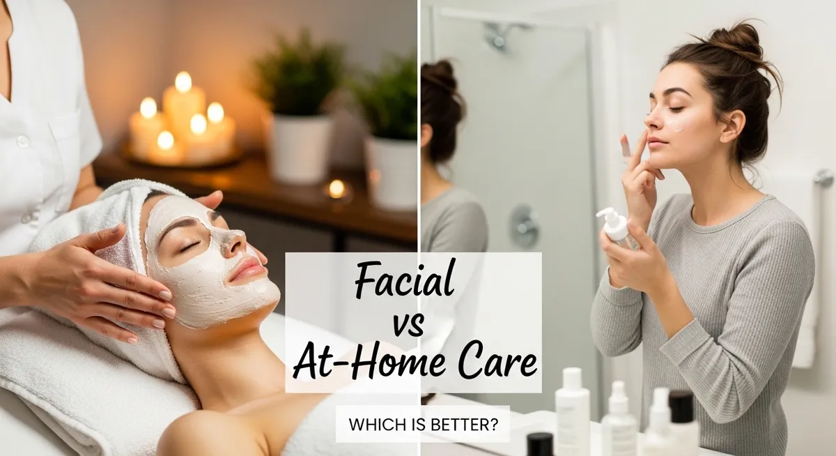 Facial vs. At-Home Care