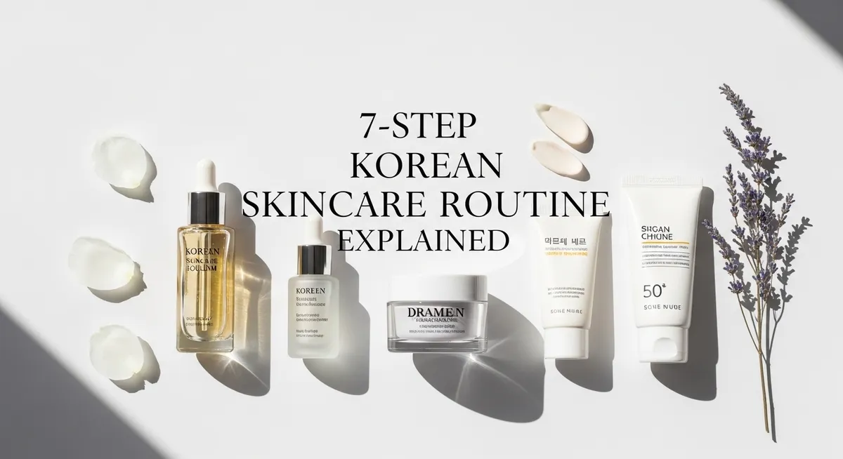 The 7-Step Korean Skincare Routine Explained Simply Infographic