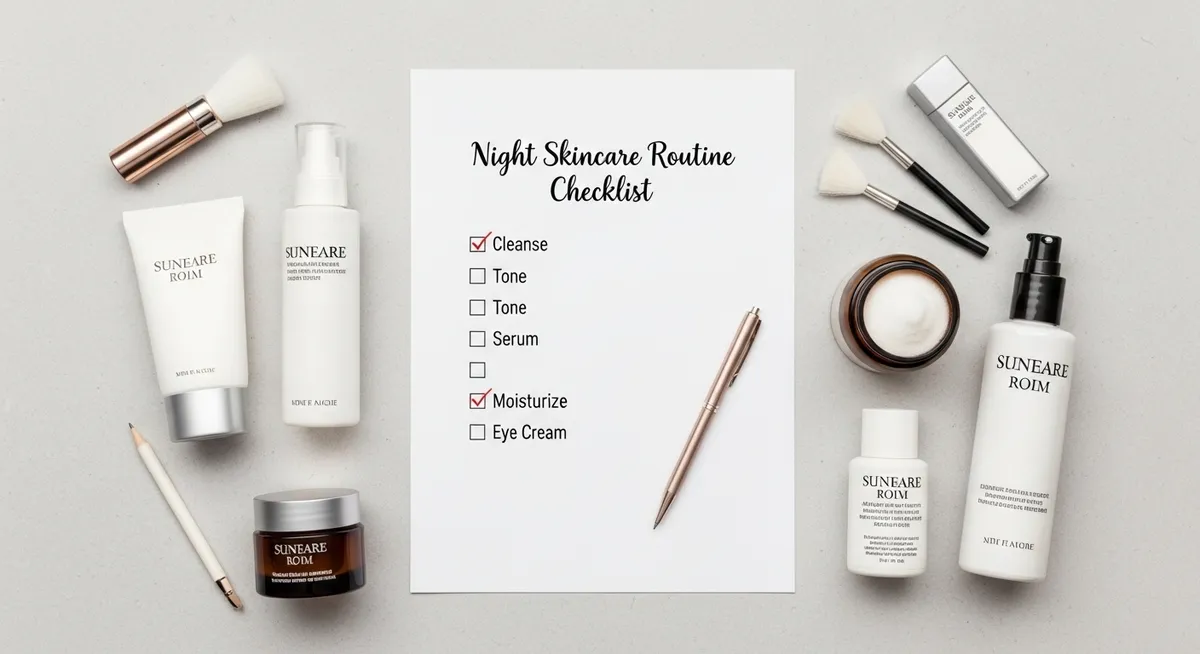 Evening Skincare Routine Checklist & Nightly Habit Tracker | NxtLifestyle