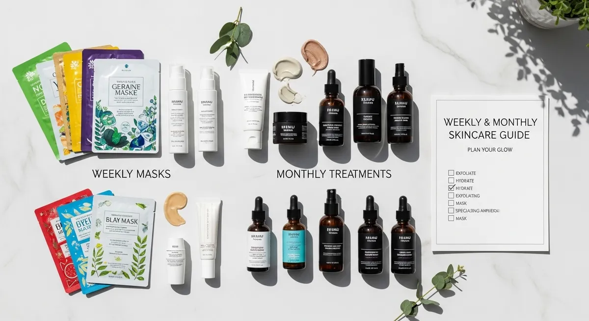 Weekly & Monthly Skincare Tasks